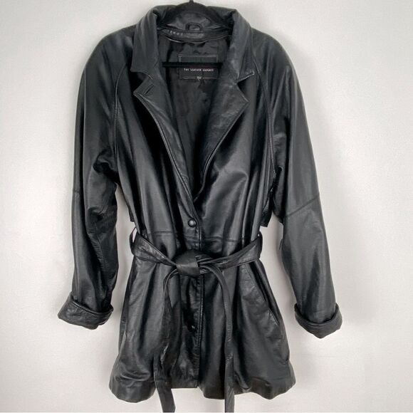Wilsons 80s Women’s Black Mid-Length Leather Jacket Capsule Timeless Large - Picture 1 of 13